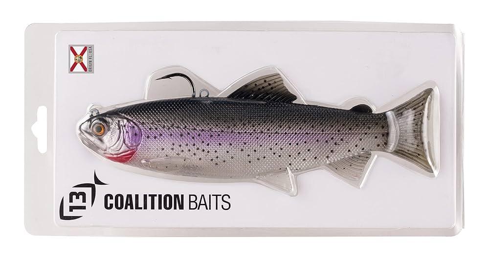 Amazon.com : 13 FISHING - The Trout - Rigged Wedge Tail